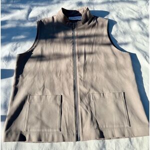 Chico's Taupe Zip-Up Vest